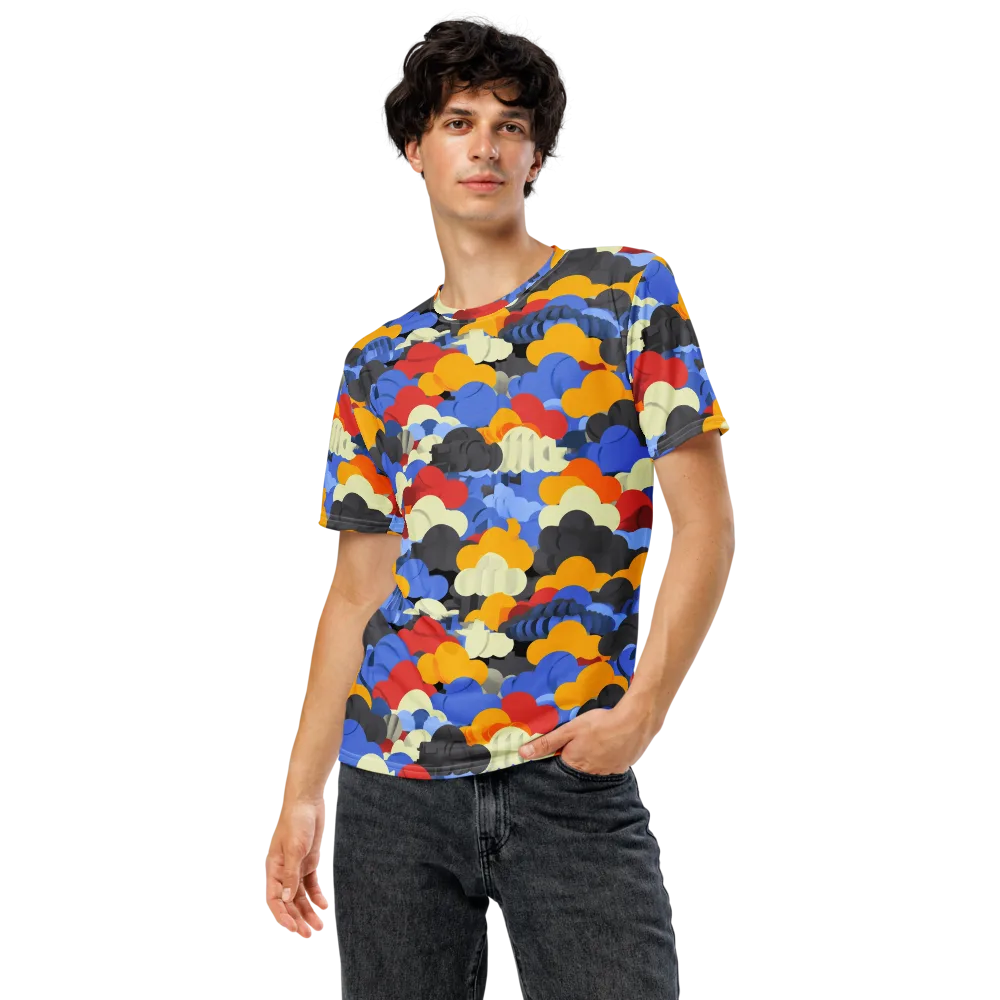 Cloudburst Chromatic on Men's Crew Neck T-Shirt — Front