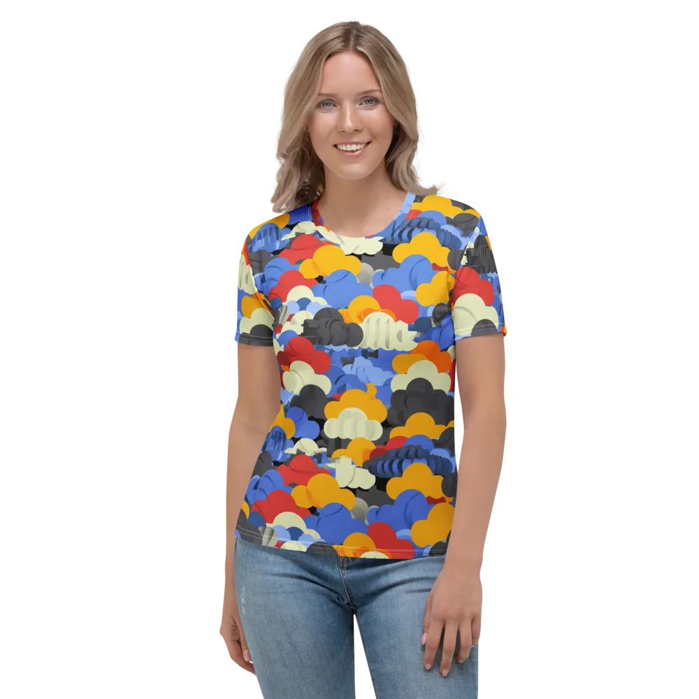 Cloudburst Chromatic on Women's Crew Neck T-Shirt — Front