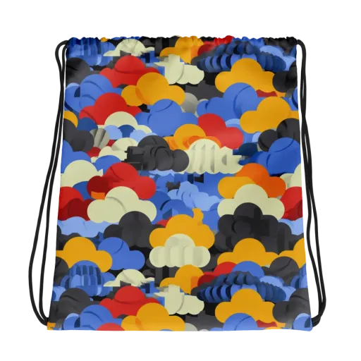Cloudburst Chromatic on a Drawstring Bag