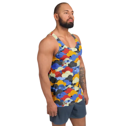 Cloudburst Chromatic on a Men's Tank Top
