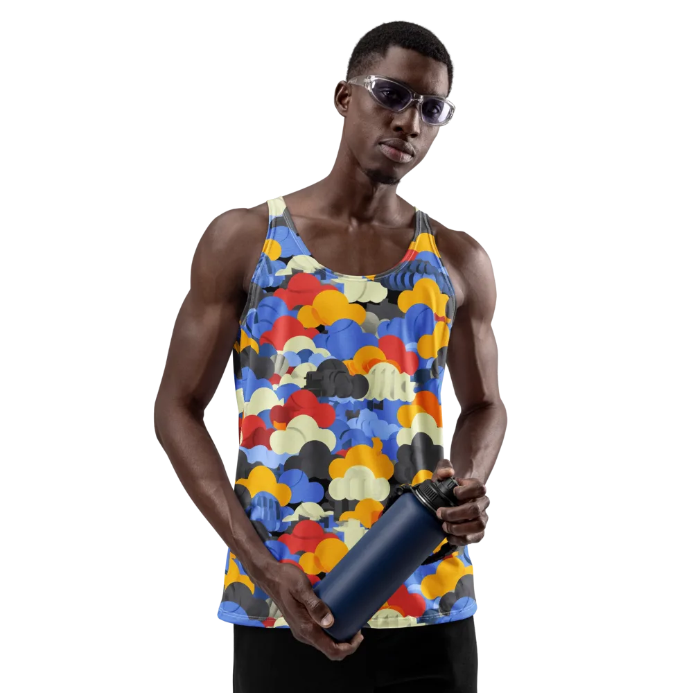 Cloudburst Chromatic on Men's Tank Top — Front