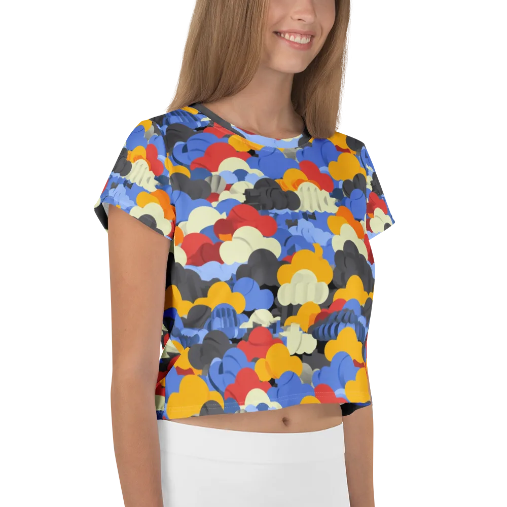 Cloudburst Chromatic on Crop Tee — Right