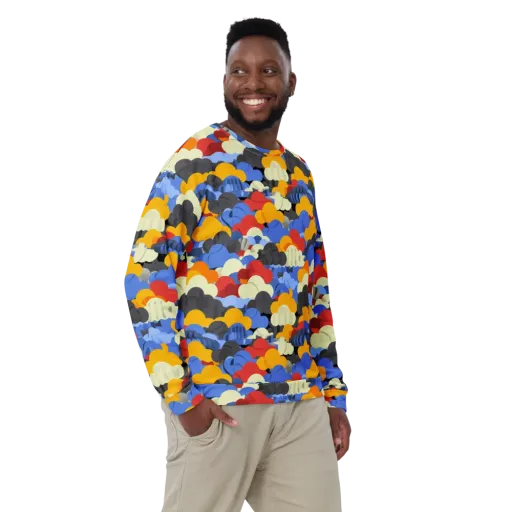 Cloudburst Chromatic on a Sweatshirt