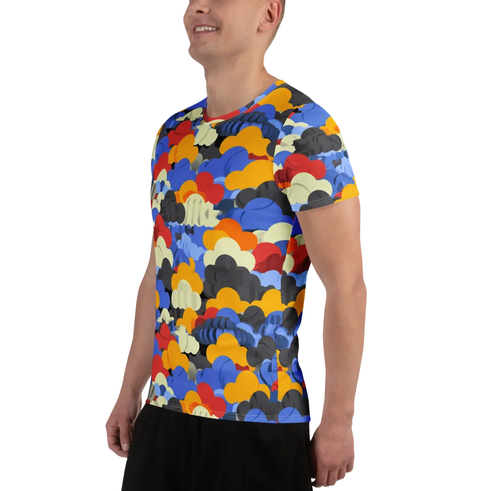 Cloudburst Chromatic on Men's Athletic T-Shirt — Left
