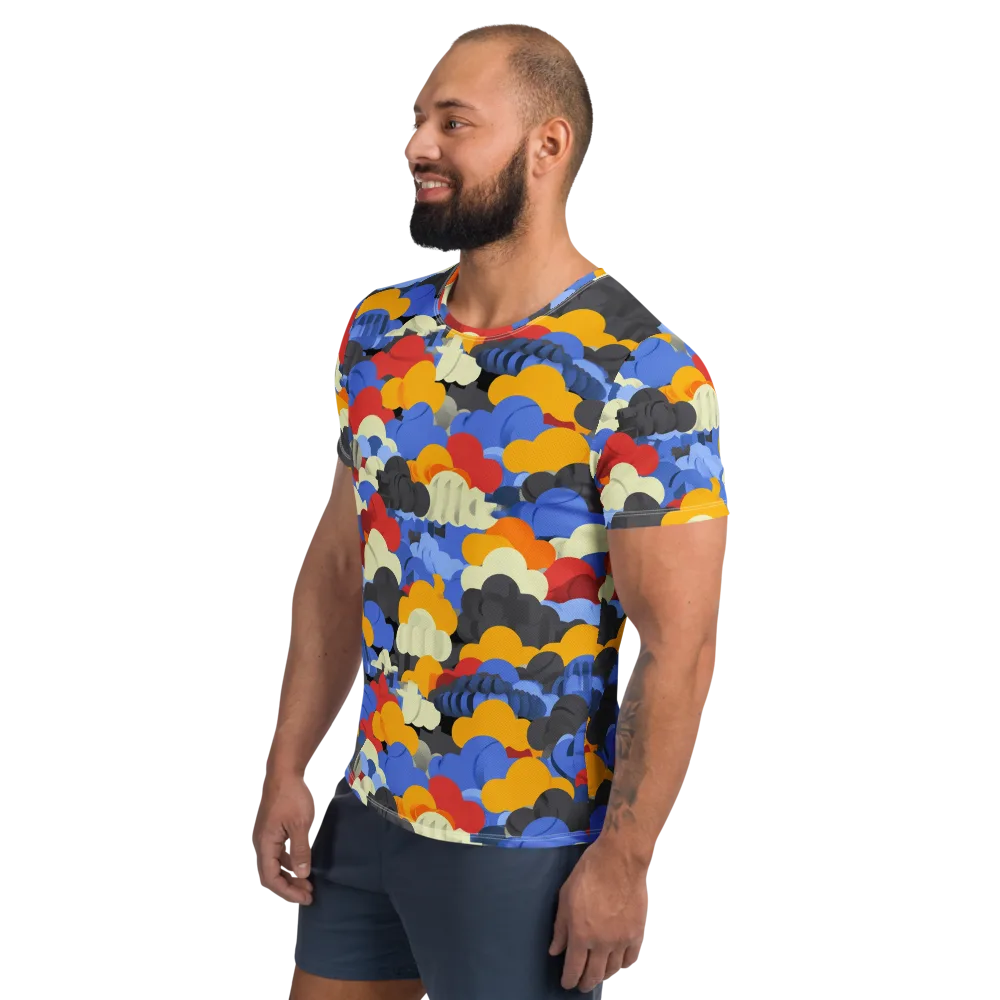Cloudburst Chromatic on Men's Athletic T-Shirt — Left