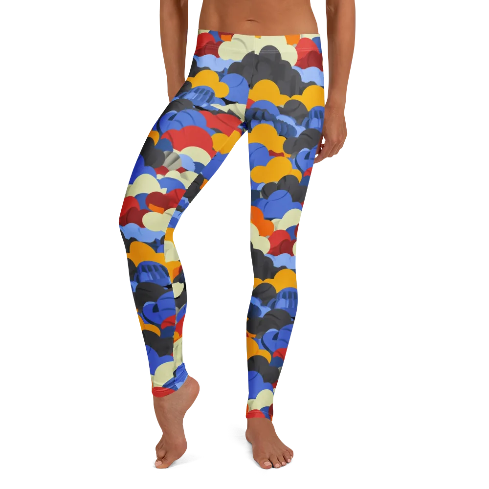 Cloudburst Chromatic on Leggings — Front