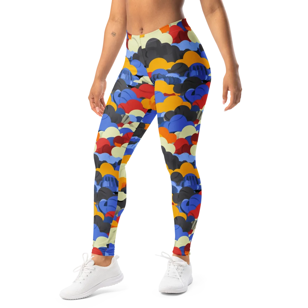 Cloudburst Chromatic on Leggings — Left Front
