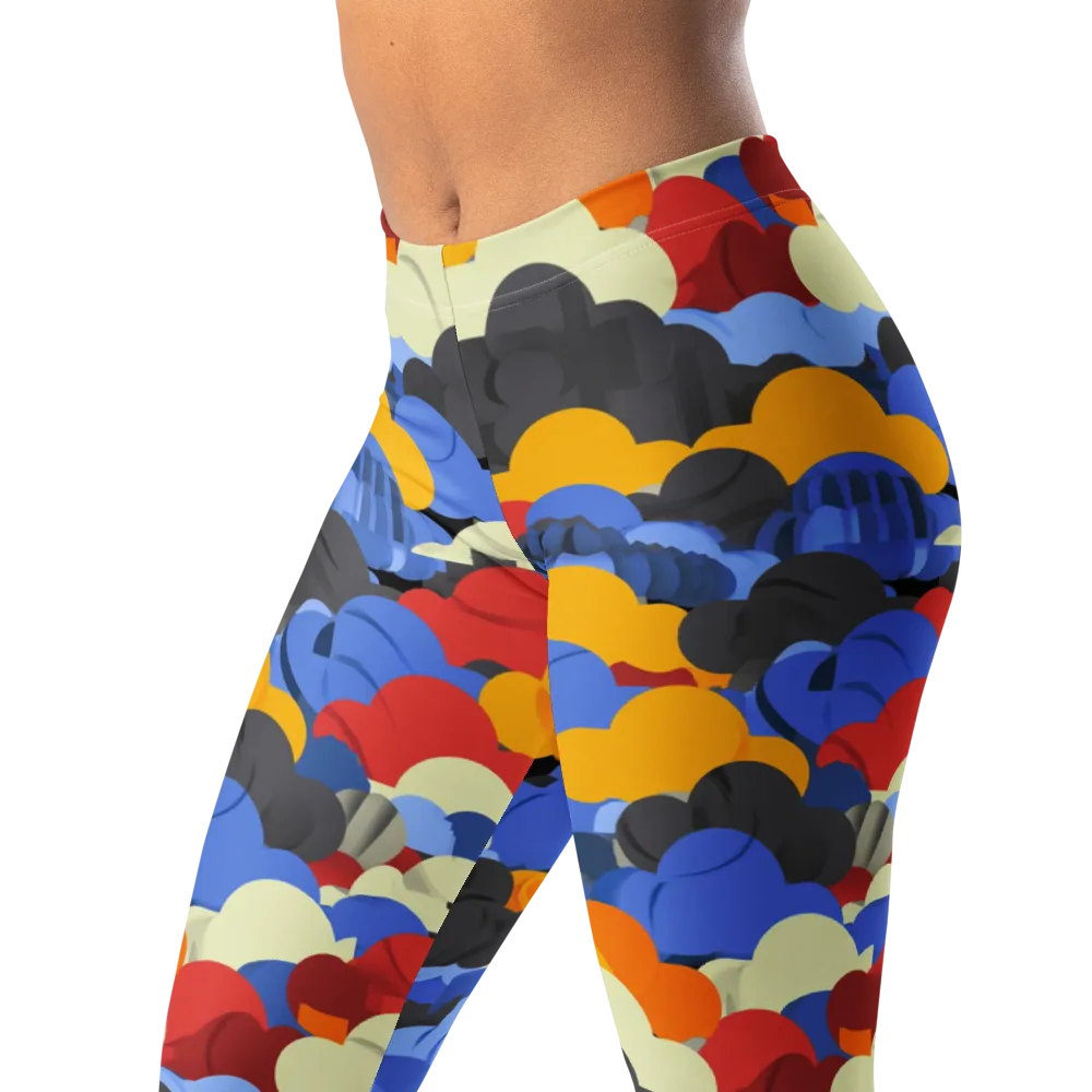 Cloudburst Chromatic on Leggings — Left Front