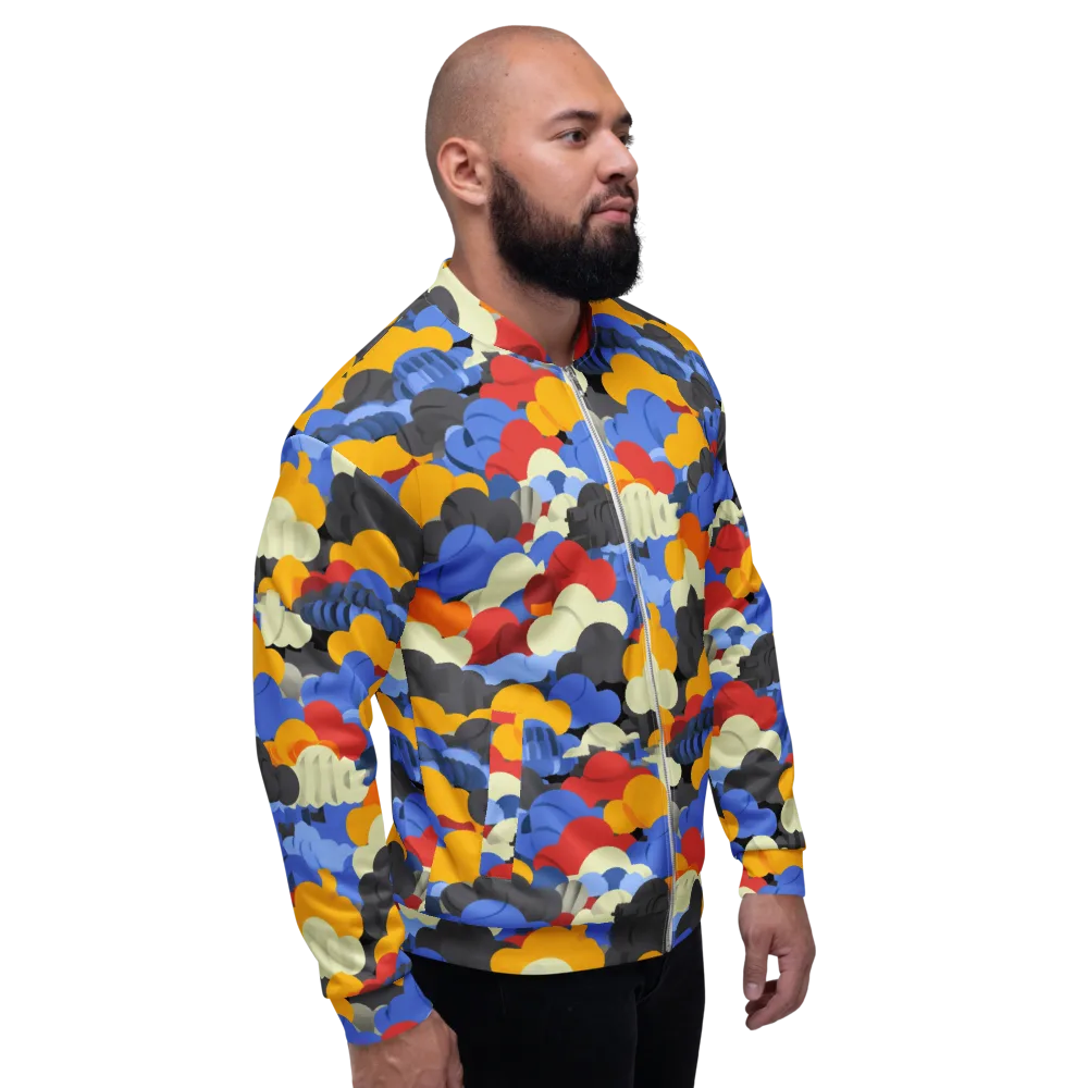 Cloudburst Chromatic on Bomber Jacket — Right