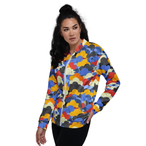Cloudburst Chromatic on a Bomber Jacket