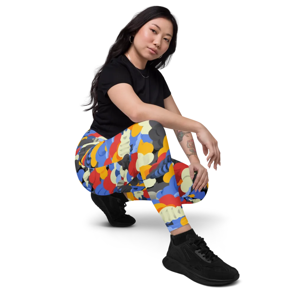 Cloudburst Chromatic on Leggings with Pockets — Right Front