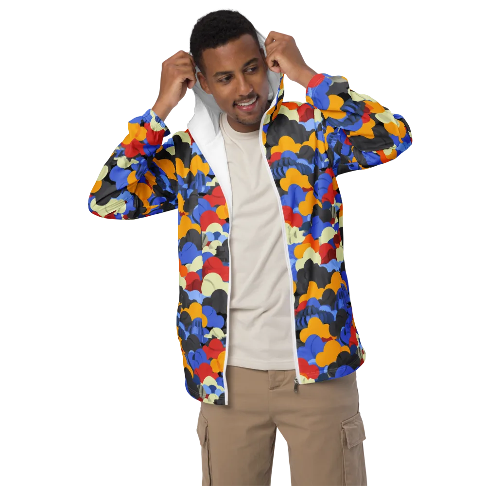 Cloudburst Chromatic on Men's Windbreaker — Front