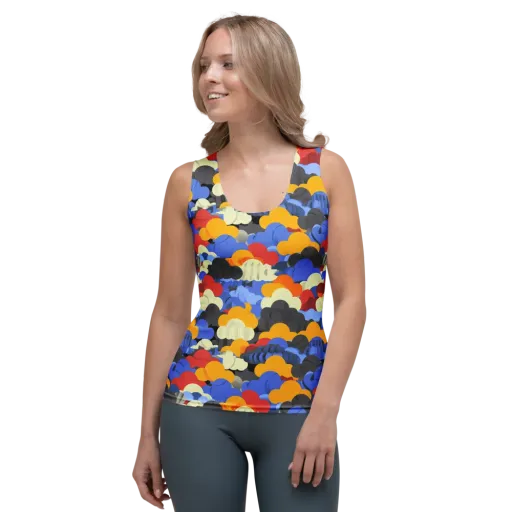 Cloudburst Chromatic on a Women's Tank Top