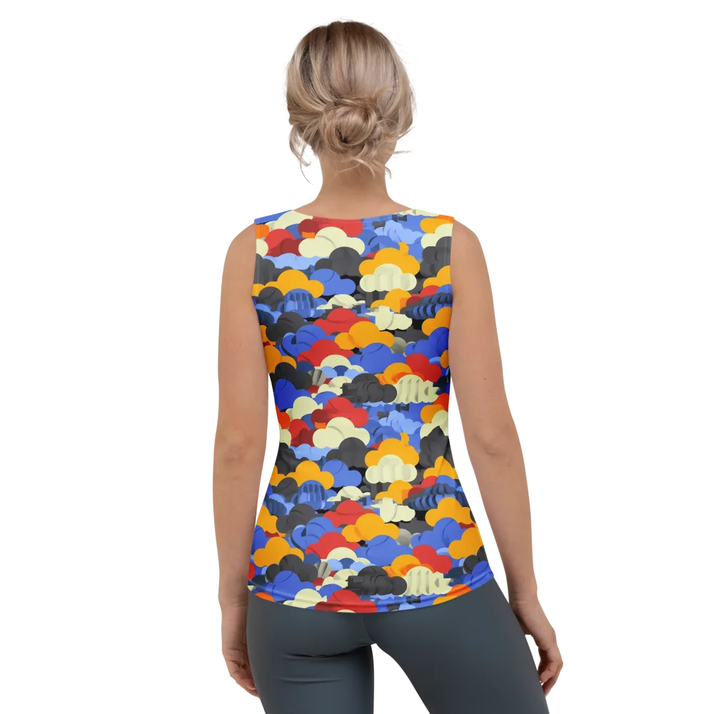 Cloudburst Chromatic on Women's Tank Top — Back