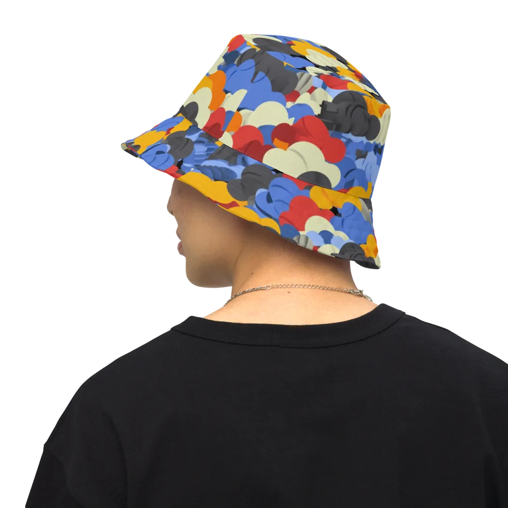 Cloudburst Chromatic on Reversible Bucket Hat — Back Inside