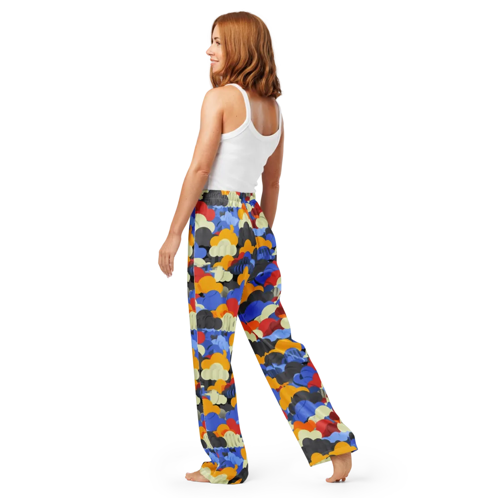 Cloudburst Chromatic on Women's Pajama Pants — Back
