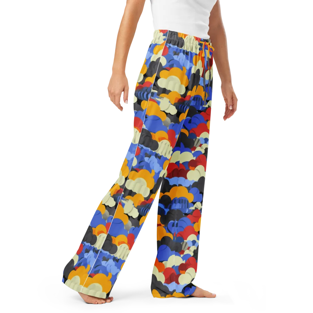Cloudburst Chromatic on Women's Pajama Pants — Right Front