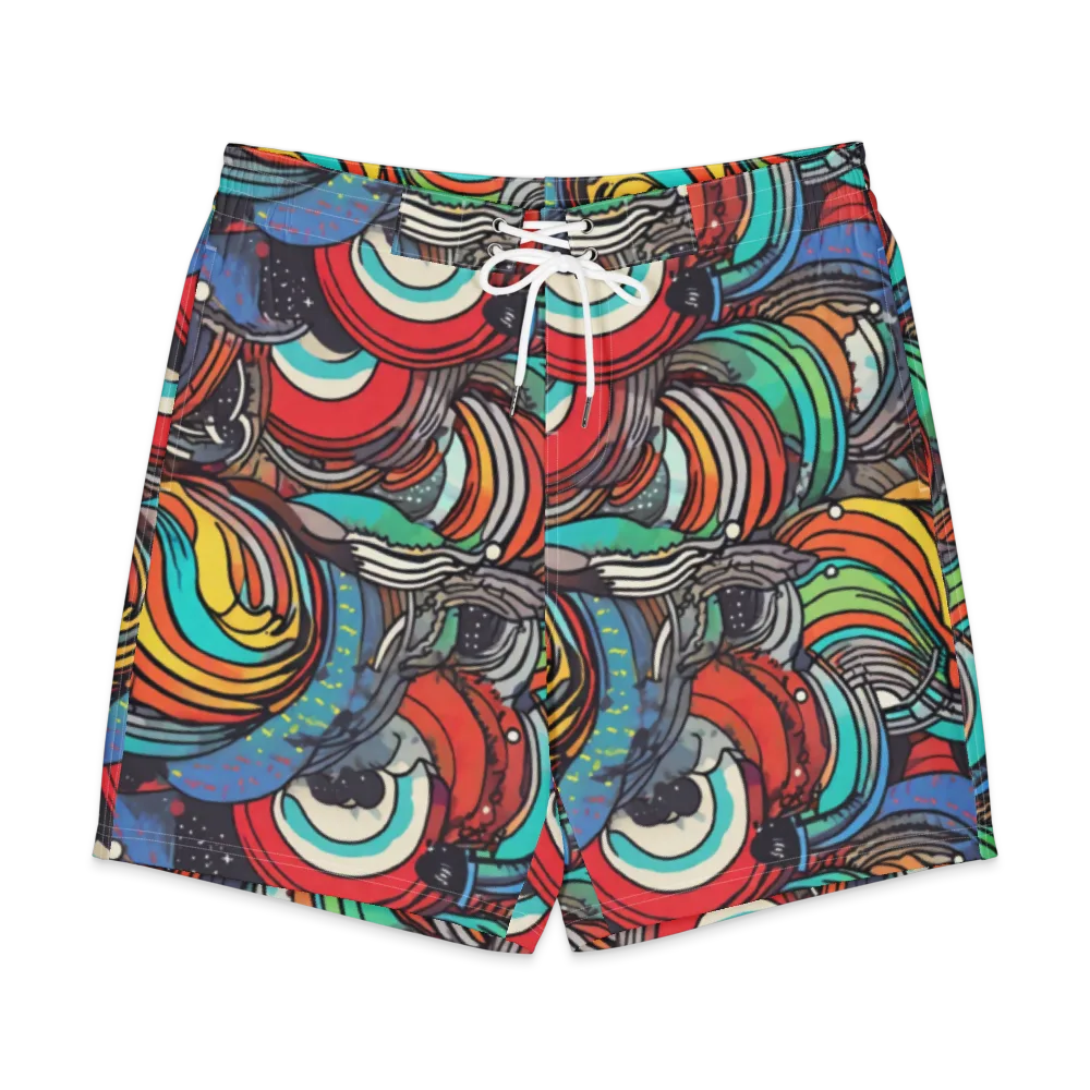 Neon Pond Sonata on Men's Board Shorts — Front