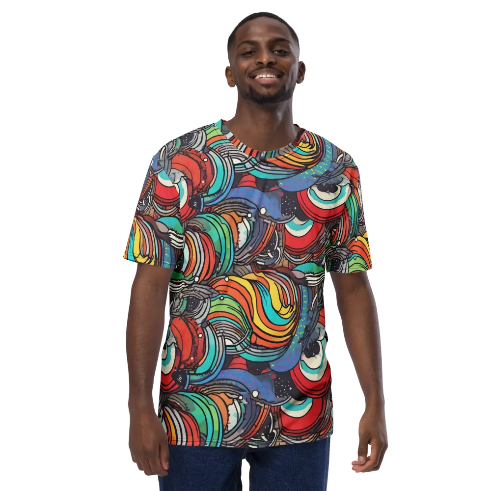 Neon Pond Sonata on Men's Crew Neck T-Shirt — Front