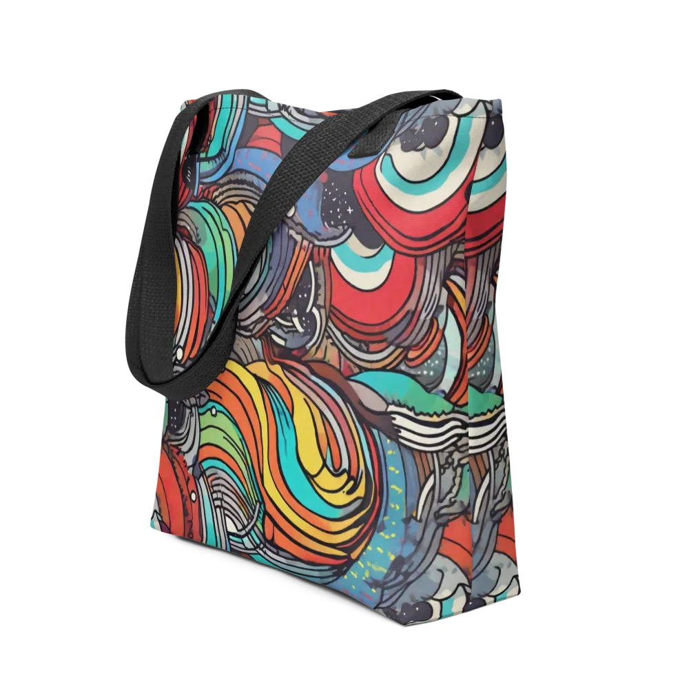 Neon Pond Sonata on Tote Bag — Front