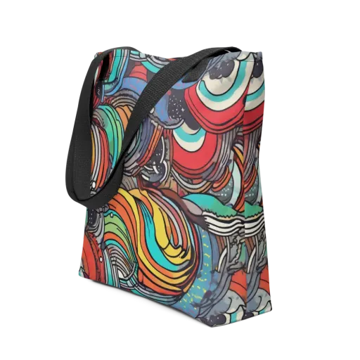 Neon Pond Sonata on a Tote Bag