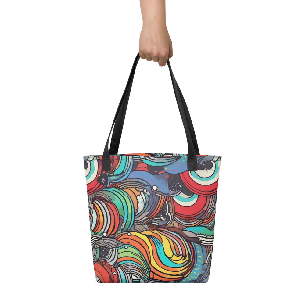 Neon Pond Sonata on Tote Bag — Front