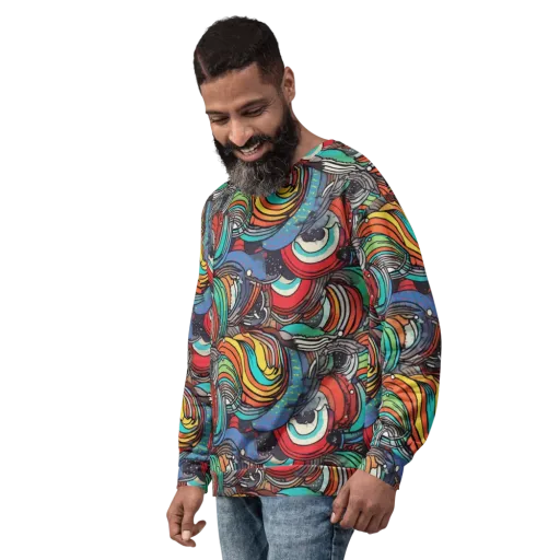 Neon Pond Sonata on a Sweatshirt