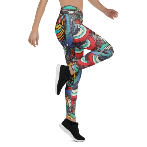 Neon Pond Sonata on a Leggings