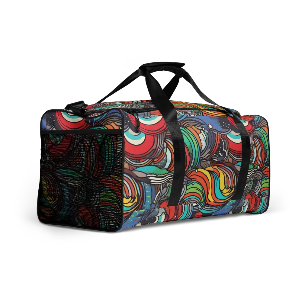 Neon Pond Sonata on Duffle Bag — Right Front