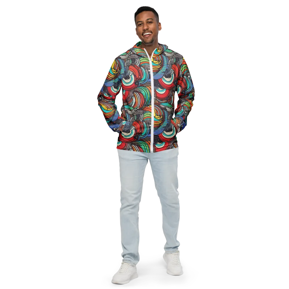 Neon Pond Sonata on Men's Windbreaker — Front