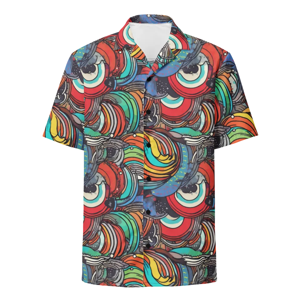 Neon Pond Sonata on Button Shirt — Front