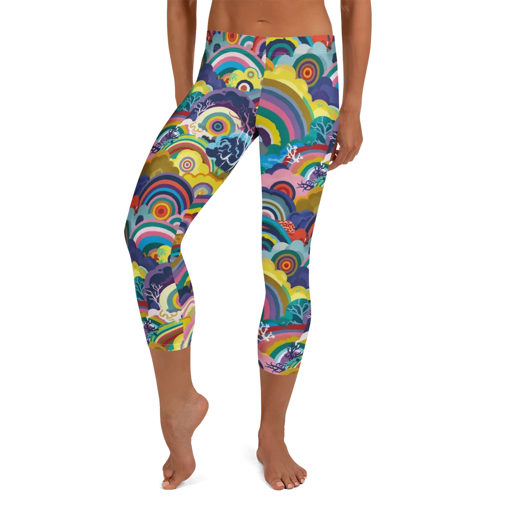 Prismwood Reverie on Capri Leggings — Front