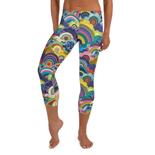 Prismwood Reverie on a Capri Leggings