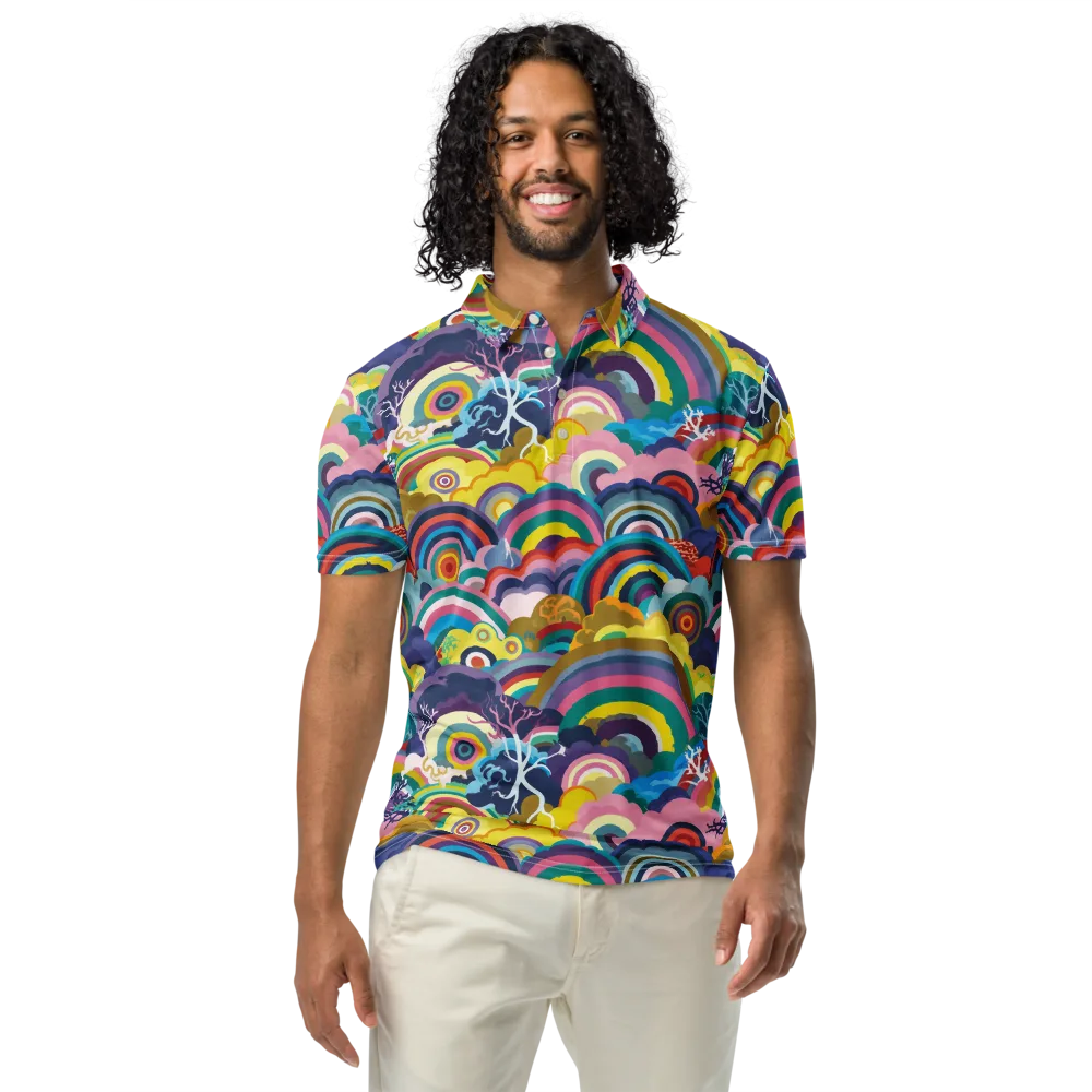 Prismwood Reverie on Men's Slim Fit Polo Shirt — Front