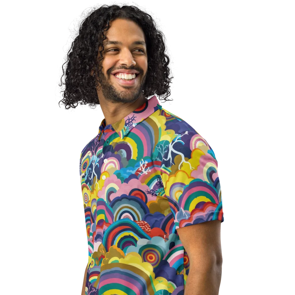 Prismwood Reverie on Men's Slim Fit Polo Shirt — Left Front