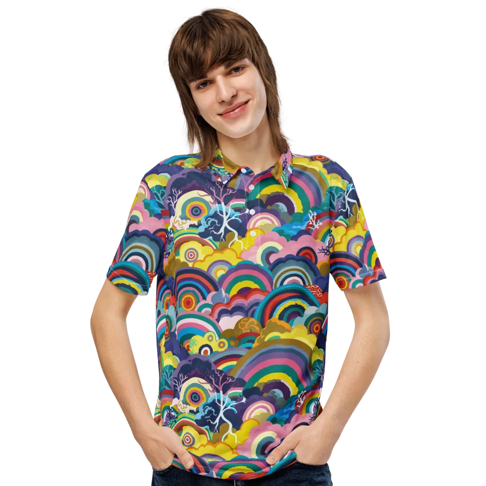 Prismwood Reverie on Men's Slim Fit Polo Shirt — Front