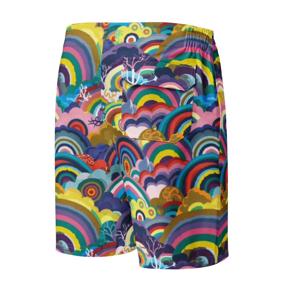 Prismwood Reverie on Men's Board Shorts — Back
