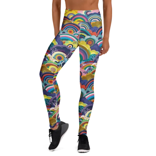 Prismwood Reverie on a Yoga Leggings