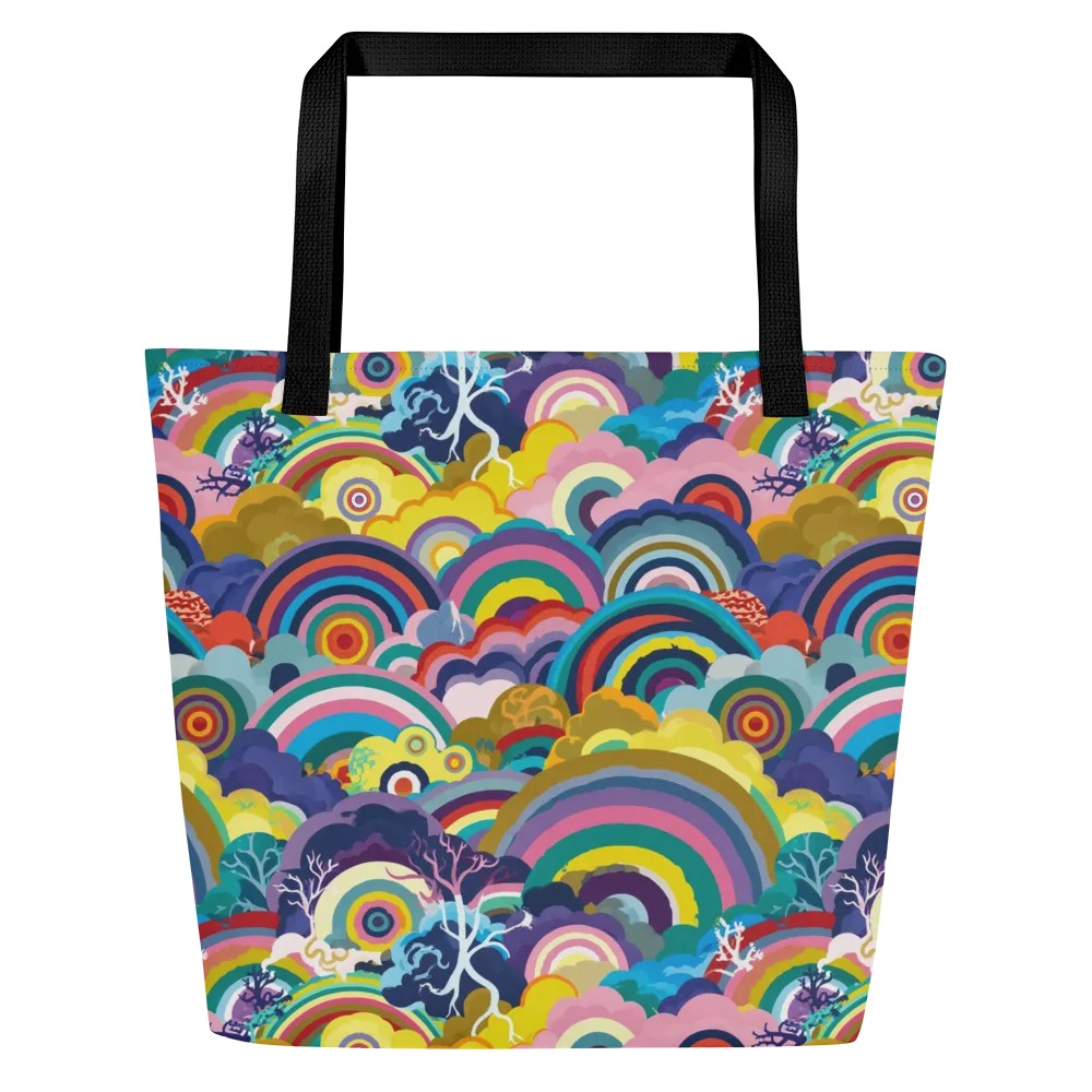 Prismwood Reverie on Large Tote Bag W/ Pocket — Front