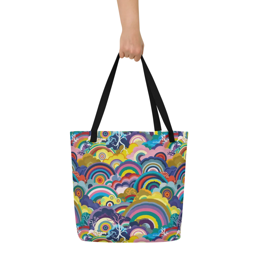 Prismwood Reverie on Large Tote Bag W/ Pocket — Front