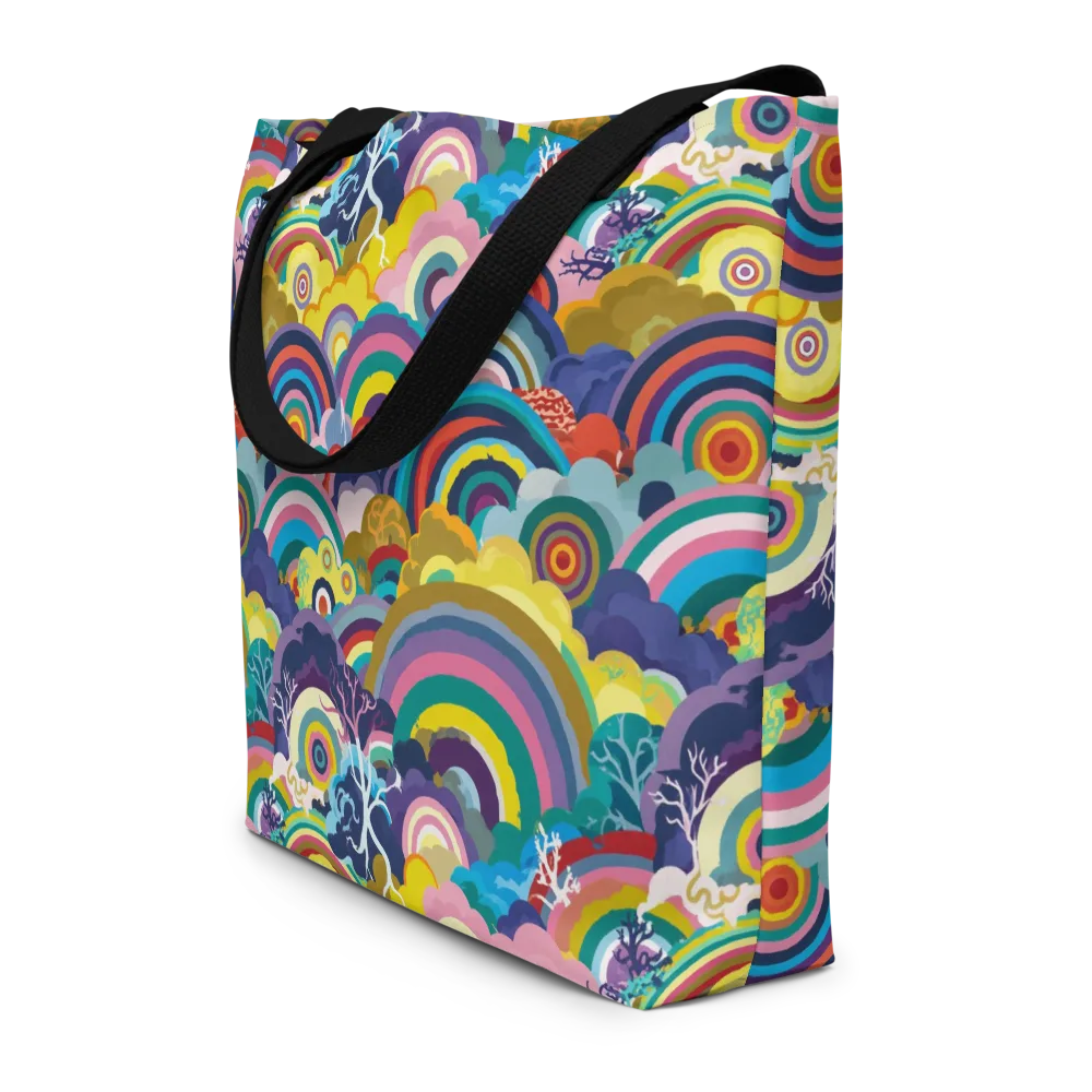 Prismwood Reverie on Large Tote Bag W/ Pocket — Front