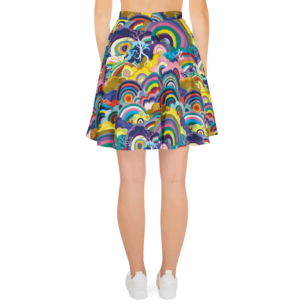 Prismwood Reverie on Skater Skirt — Back