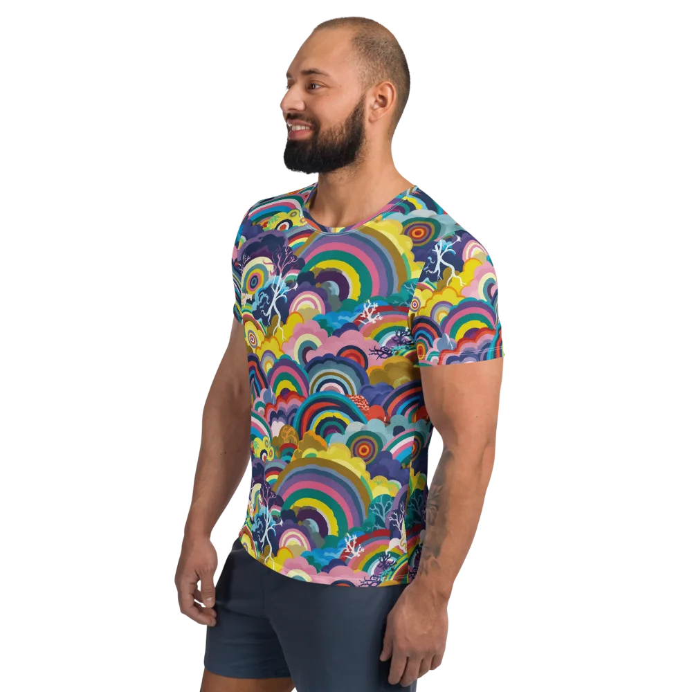 Prismwood Reverie on Men's Athletic T-Shirt — Left