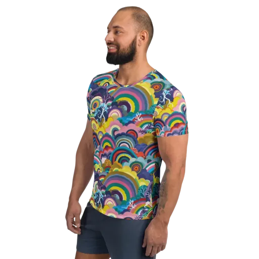 Prismwood Reverie on a Men's Athletic T-Shirt