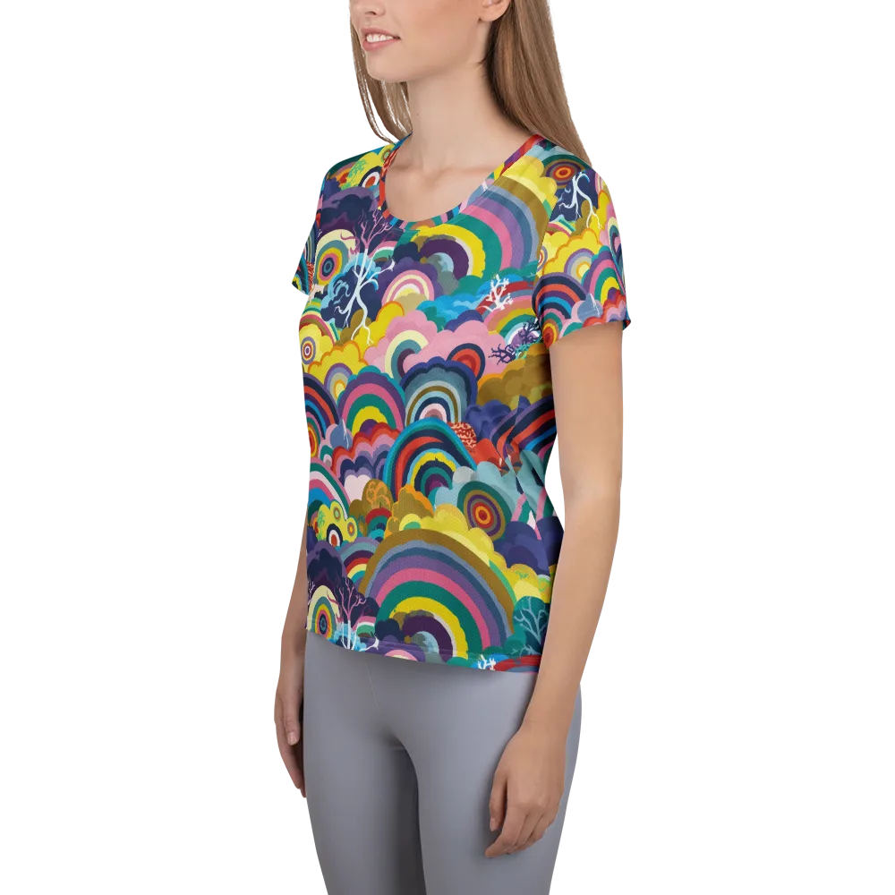 Prismwood Reverie on Women's Athletic T-Shirt — Left
