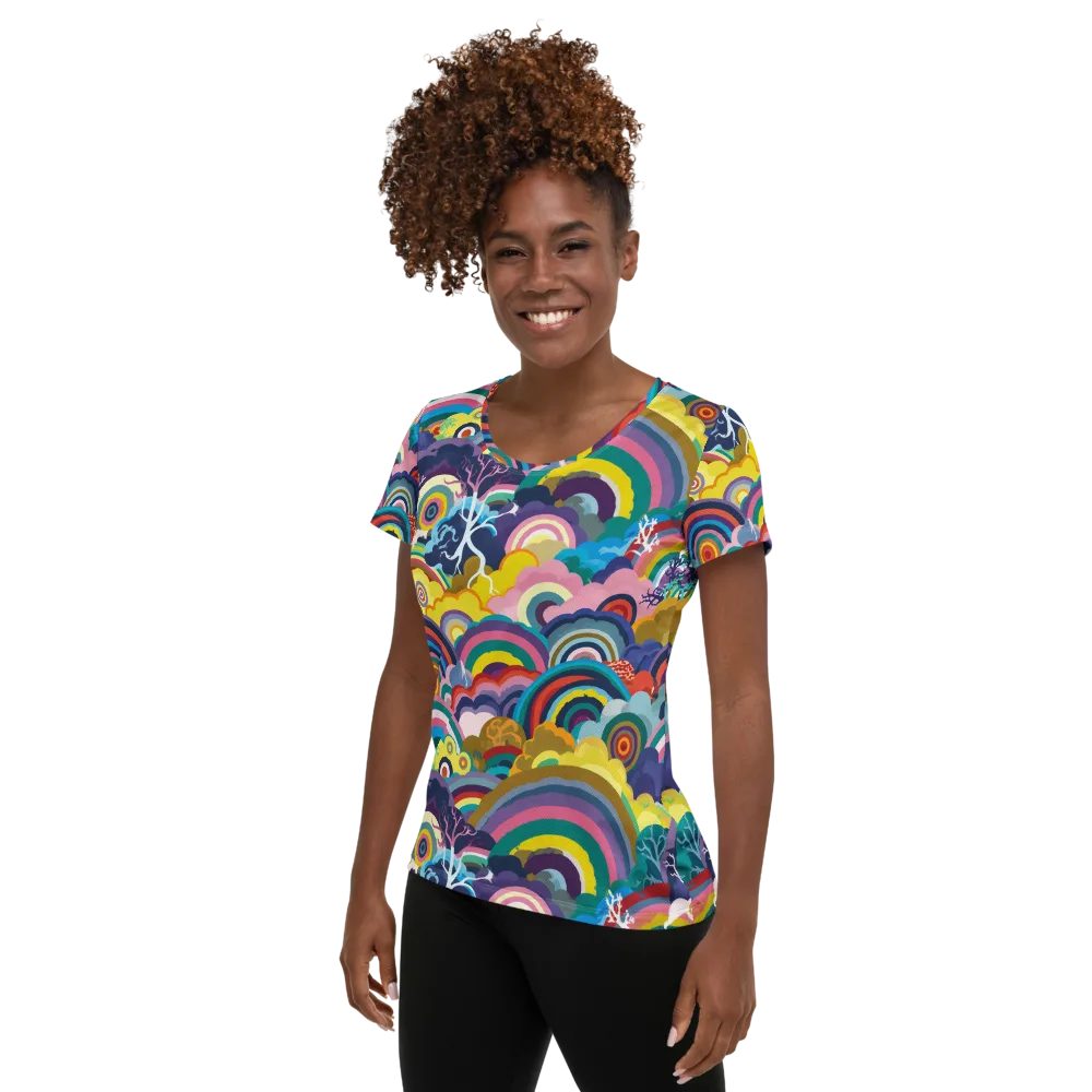 Prismwood Reverie on Women's Athletic T-Shirt — Left