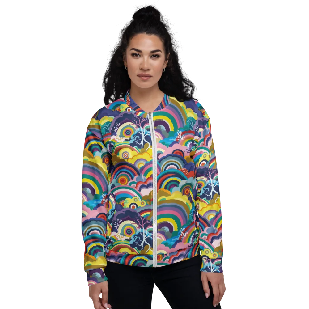 Prismwood Reverie on Bomber Jacket — Front