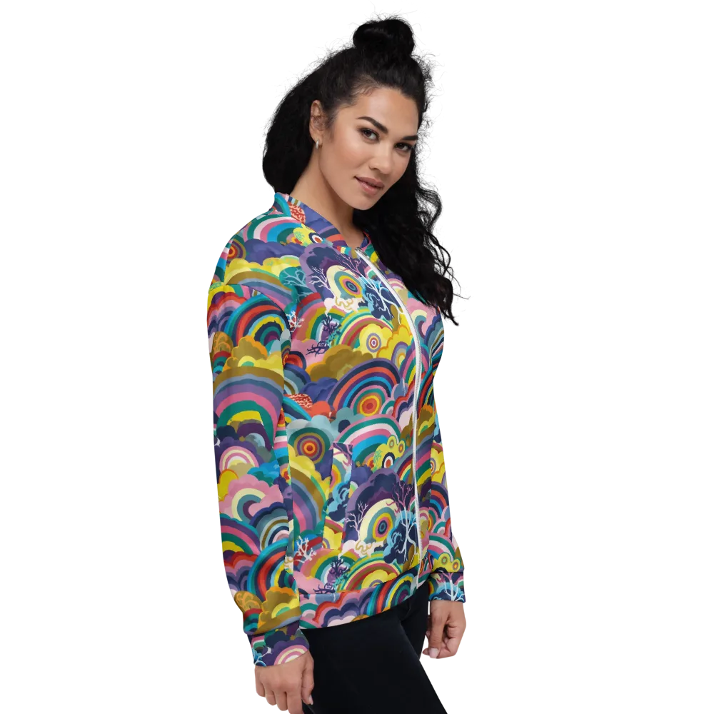Prismwood Reverie on Bomber Jacket — Right