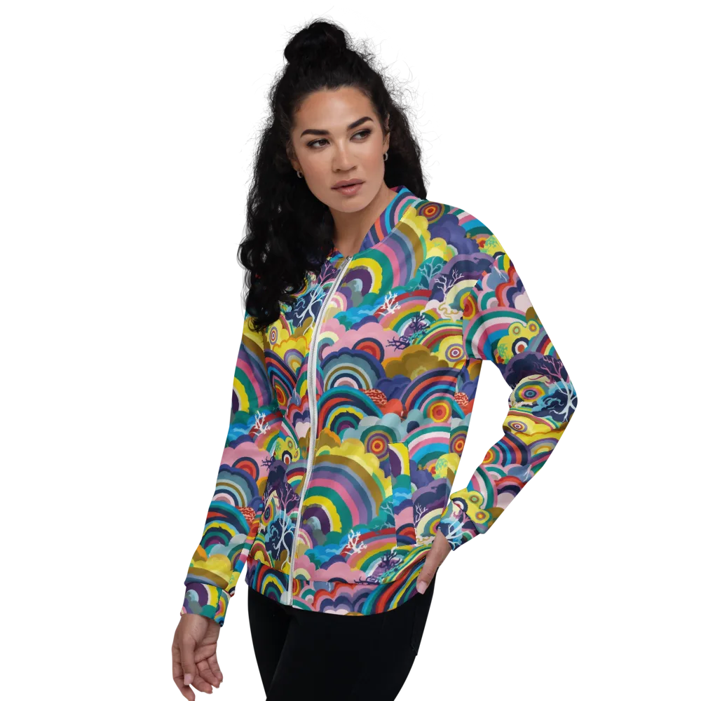 Prismwood Reverie on Bomber Jacket — Left
