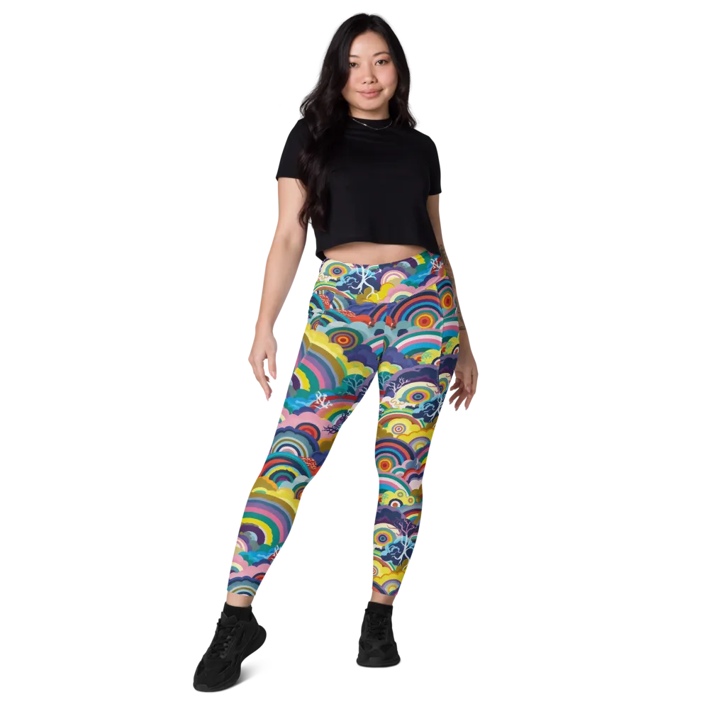 Prismwood Reverie on Leggings with Pockets — Front